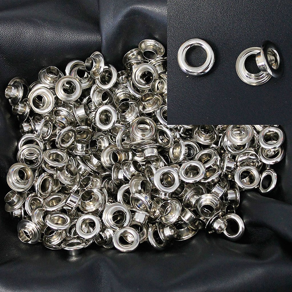 500 pcs 8mm Large Eyelets Nickel Silver #ZE4127S