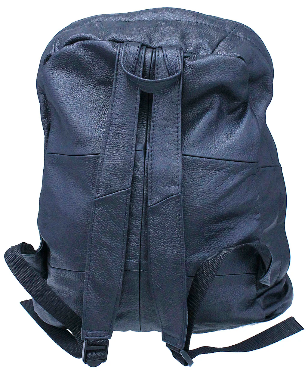 Black Heavy Cowhide Leather Backpack #BP316K - Image 2