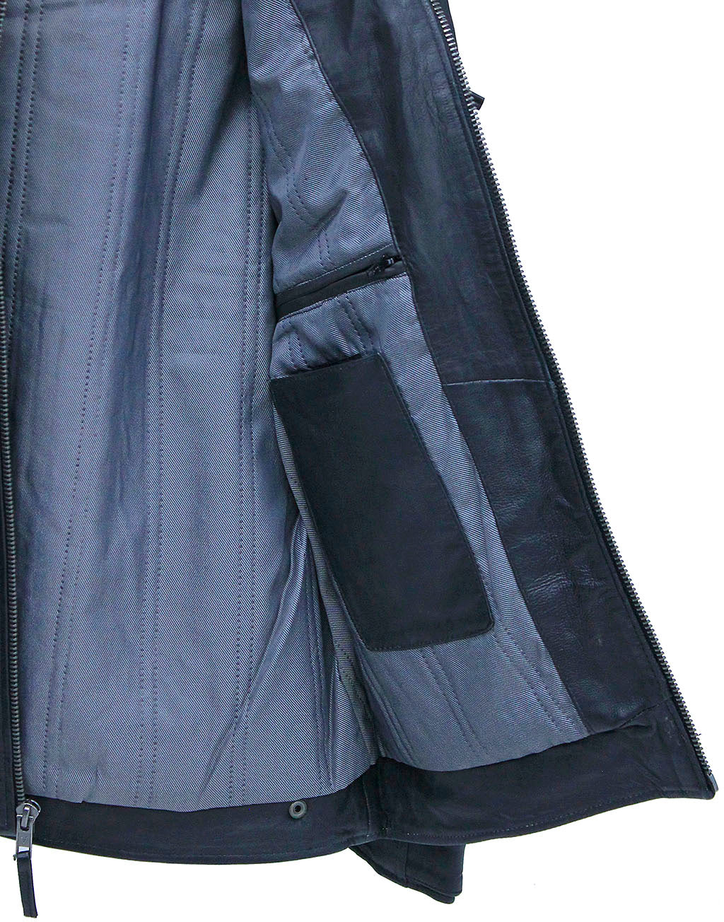 Men's Super Soft Lambskin Leather Jacket with Quilting #M5500QK - Image 5