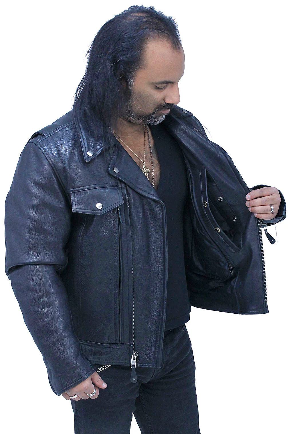 Classics Men's Vented Utility Cruising Jacket #M244BNKDZ - Image 7